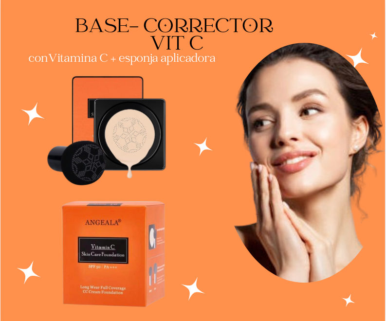 Base Correctora Vit C-¡Transforma tu piel en segundos! ✨