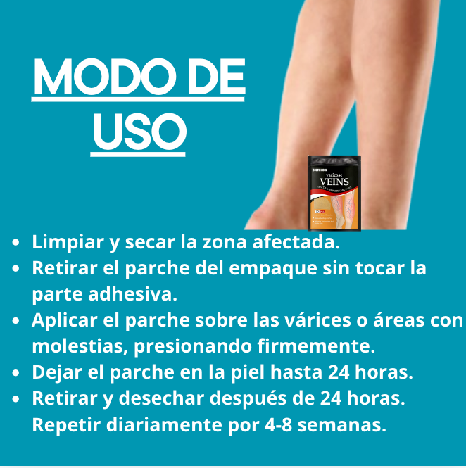 Parches para Varices VEINS🦵 - Alivia el dolor y revitaliza tus piernas✨