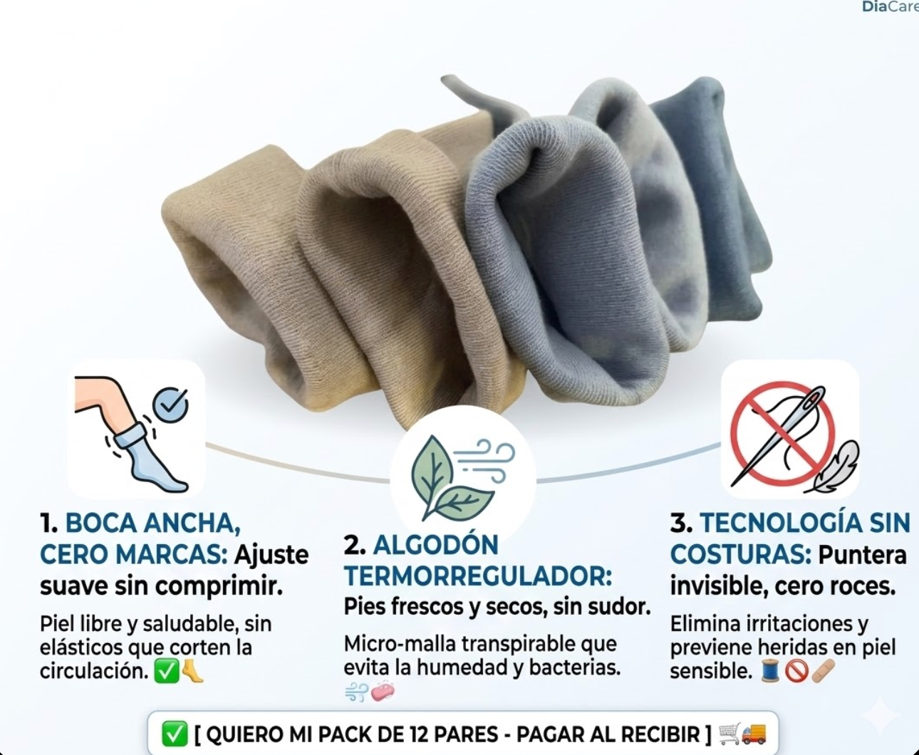 🧦 SoftStep Comfort - Camina con la seguridad que tu salud merece 👣 12 pares