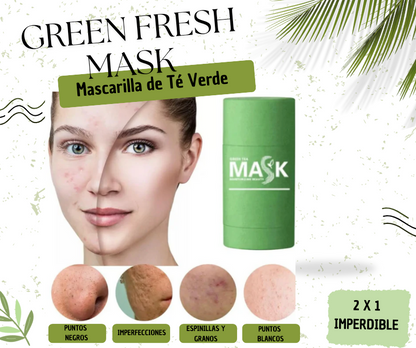 Green Fresh Mask- Piel libre de impurezas en solo minutos🍃✨