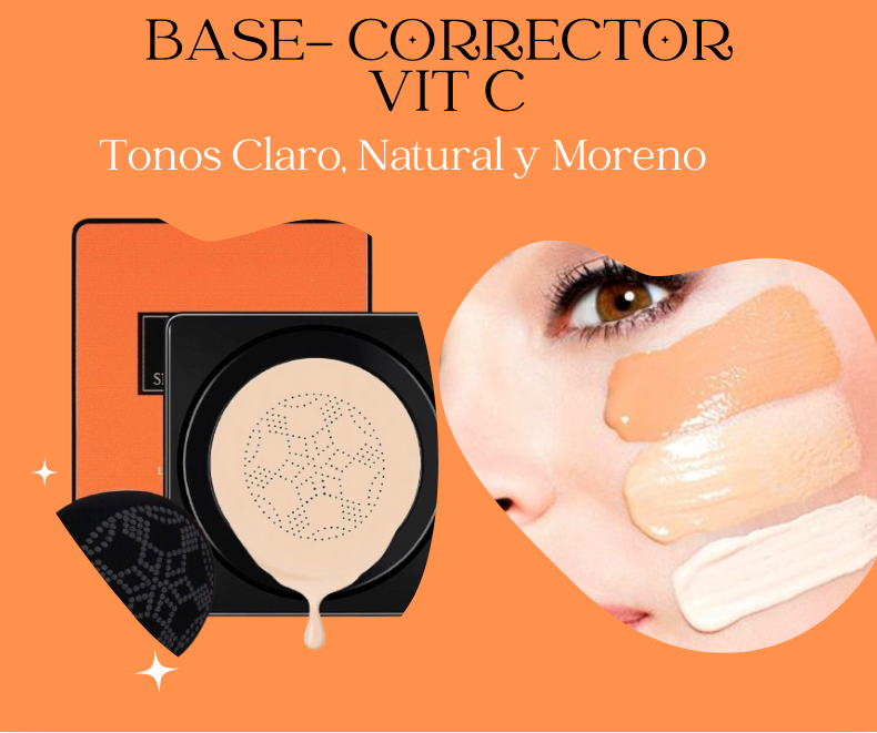 Base Correctora Vit C-¡Transforma tu piel en segundos! ✨