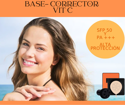 Base Correctora Vit C-¡Transforma tu piel en segundos! ✨