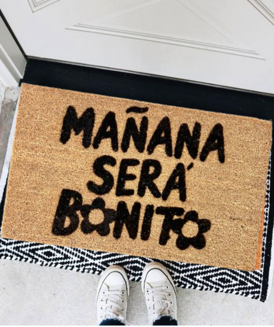 🌸Limpiapiés o Choapino  "Mañana será Bonito"🌸 40 x 60 CM