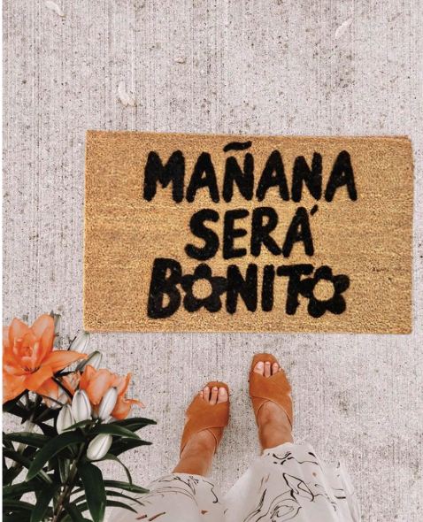 🌸Limpiapiés o Choapino  "Mañana será Bonito"🌸 40 x 60 CM
