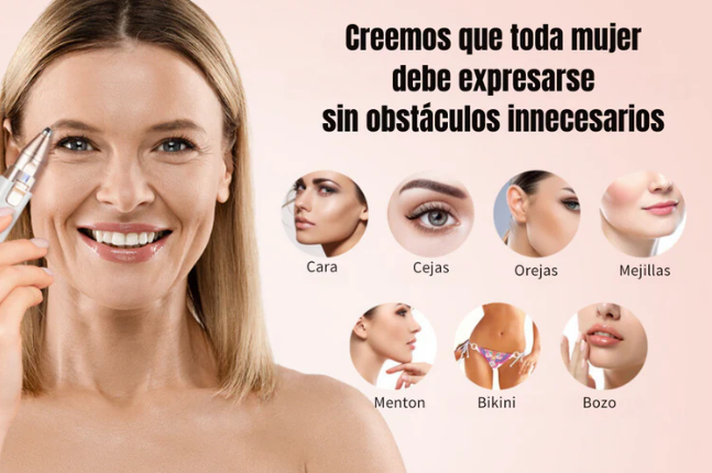 Depiladora Facial VelvetGlow™- el Secreto para una Piel Impecable