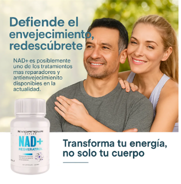 🔥 NAD+ Resveratrol- ⚡ Recupera tu energía, 🔥 restaura tu vida y 🌟 revive tu mejor versión.