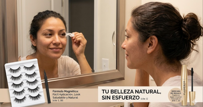 Natural Lash 👁️: Pestañas Magnéticas de Efecto Real. ¡Siéntete Bella cada día sin químicos y llévate un REGALO que potencia tu mirada! 🎁✨