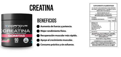Kreatina Gummies: Enfoque mental máximo y fuerza diaria 🧠🚀