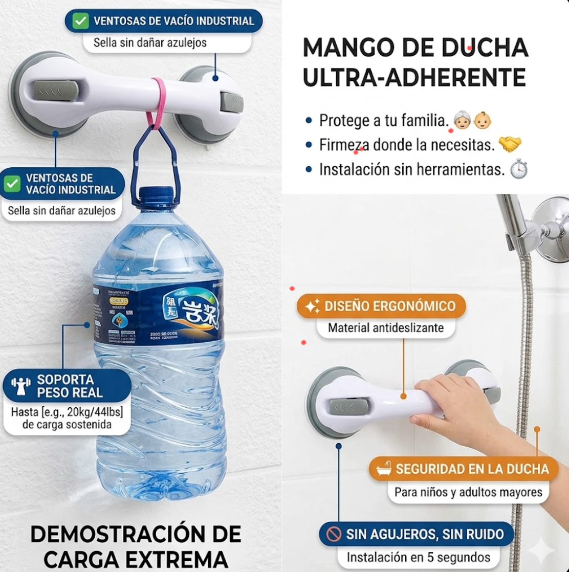 Manilla de Ducha Pro – Más estabilidad, menos riesgo