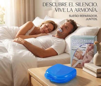 Placa de Descanso 3 en 1: Anti-Bruxismo, Apnea y Ronquido- Protege tus dientes y elimina los ronquidos 🛡️