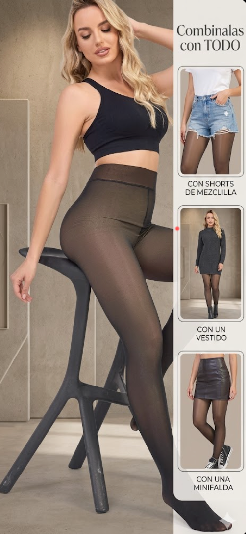 ❄️ MagicSkin: Calzas Efecto Piel Con Pie ¡Luce Piernas Perfectas Sin Morir de Frío! 💃🔥