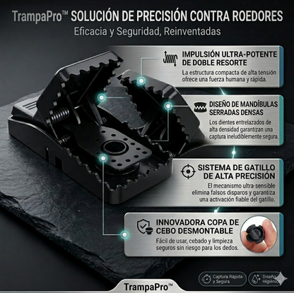 Trampa Pro™: La forma más rápida e higiénica de acabar con las plagas 🧼