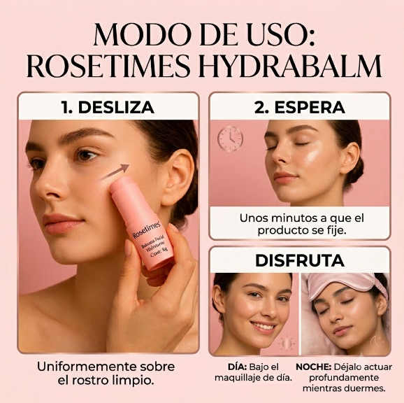 ✨ ROSETIMES HYDRABALM: Piel Firme, Hidratada y Luminosa al Instante