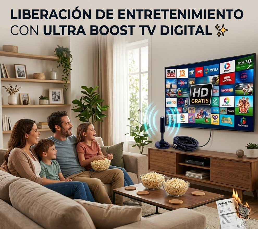 UltraBoost TV Digital-Señal HD Impecable y Canales Gratis en Cualquier Lugar de tu Casa ⚡🏠