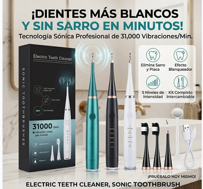 Electric Teeth Cleaner, Sonic Toothbrush: Elimina el sarro y recupera tu sonrisa blanca en minutos 🦷✨