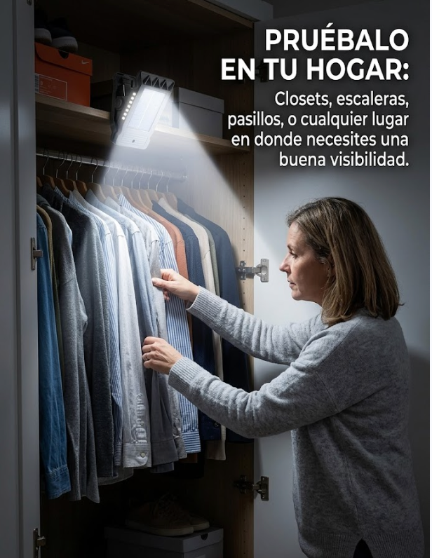 Uso en clóset y pasillo