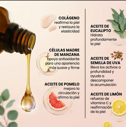 M3 Naturals Aceite Masaje Reafirmante: Recupera la firmeza de tu piel sin sensación grasosa ✨