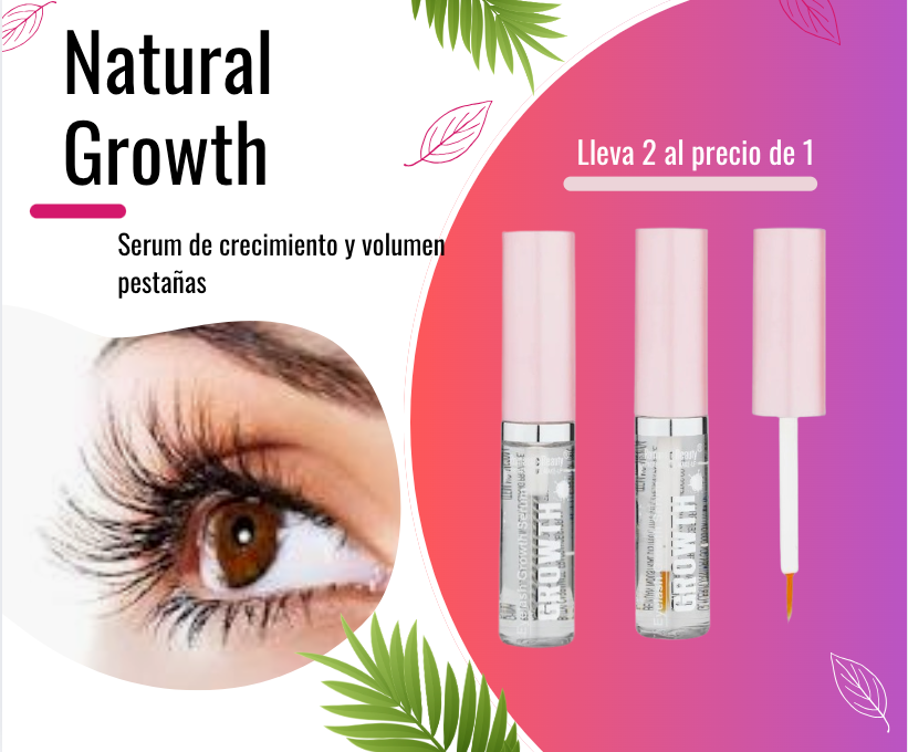 Natural Growth-  Pestañas Más Largas y Fuertes 🌟 🎁 (2 X 1)