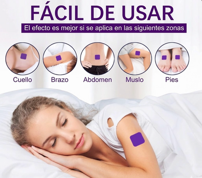🌙 Sleep Patch-30 parches relajantes para dormir✨ Duerme mejor, vive mejor: Descubre el secreto para una buena noche de sueño.