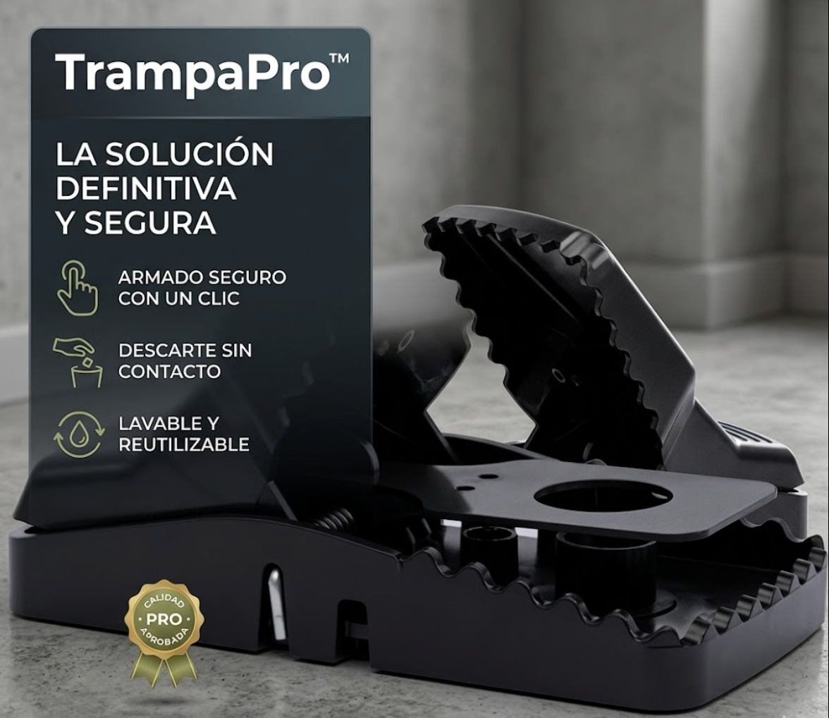 Trampa Pro™: La forma más rápida e higiénica de acabar con las plagas 🧼