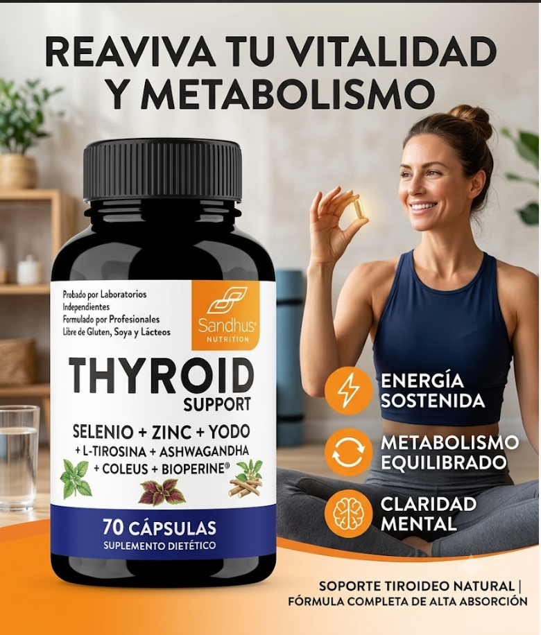 Thyroid Support: Reinicia tu metabolismo estancado y recupera tu energía natural ⚡🔥