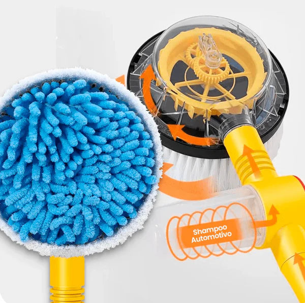 AquaSpin™ Pro -CEPILLO 360º Limpieza sin esfuerzo.