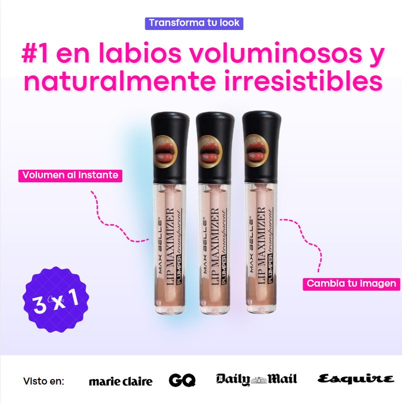 PlumpGloss™ - Aumenta el Volumen de Tus Labios al Instante! 💋✨ 3x1