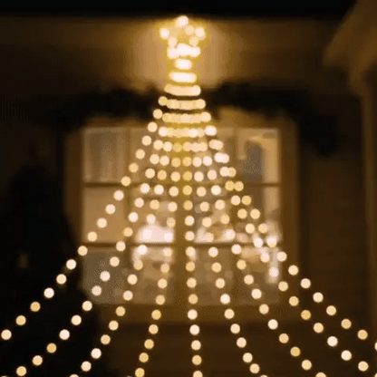 🌟 Luces de Navidad Cascada Solar 🌟 – ¡Lleva la Magia de la Navidad a casa! 🎄✨
