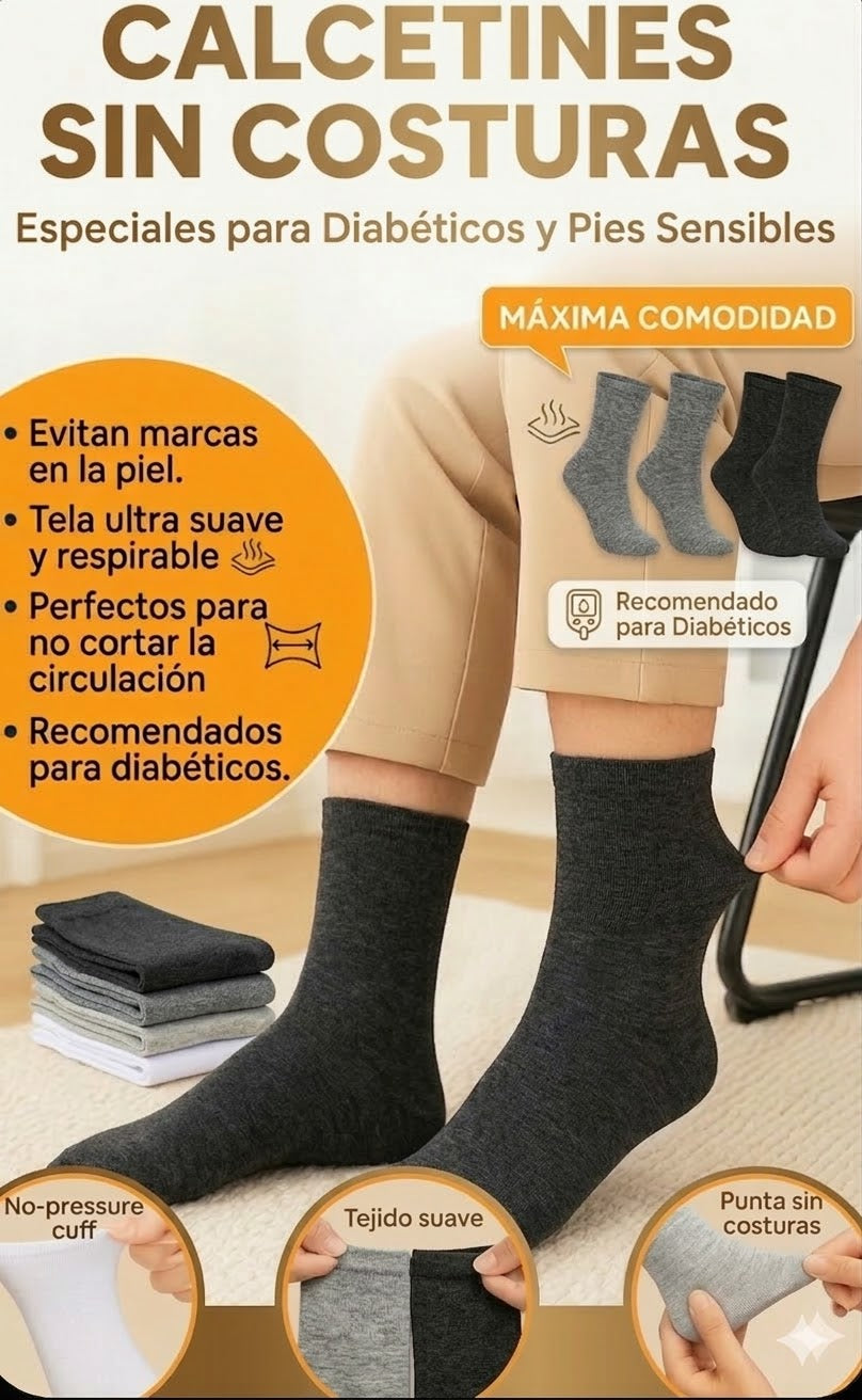 🧦 SoftStep Comfort - Camina con la seguridad que tu salud merece 👣 12 pares