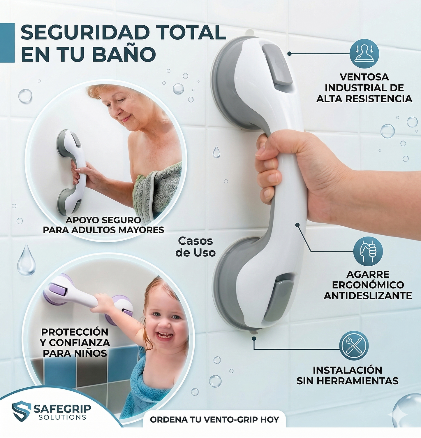 Manilla de Ducha Pro – Más estabilidad, menos riesgo