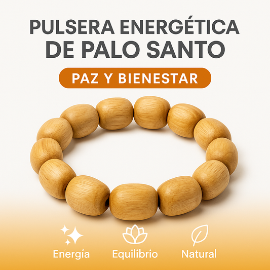 ✨ Pulsera Energética de Palo Santo, PaloZen™ – 🧘‍♀️ Purifica tu entorno y mente