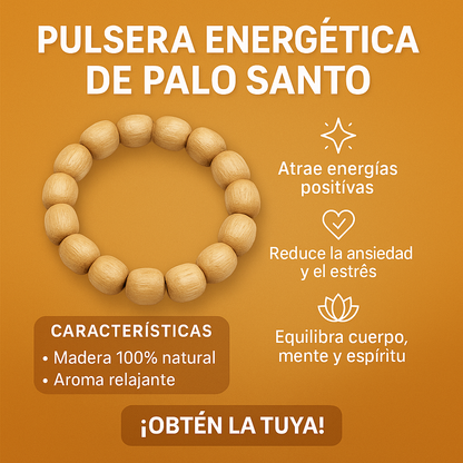✨ Pulsera Energética de Palo Santo, PaloZen™ – 🧘‍♀️ Purifica tu entorno y mente